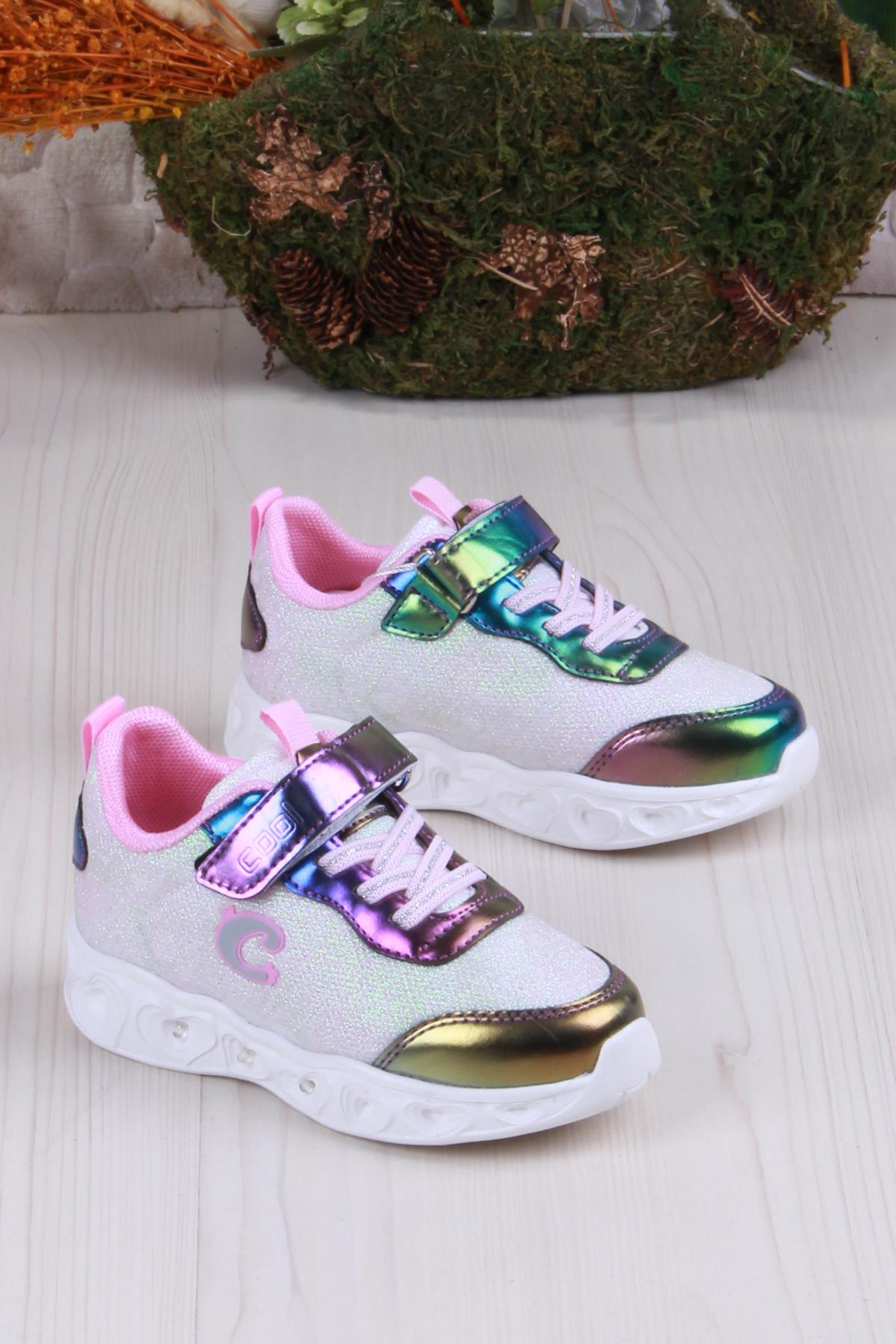 Cool Yuki Rahat Hafif Sneaker Işıklı Kız Çocuk Ayakkabı - Görsel 2