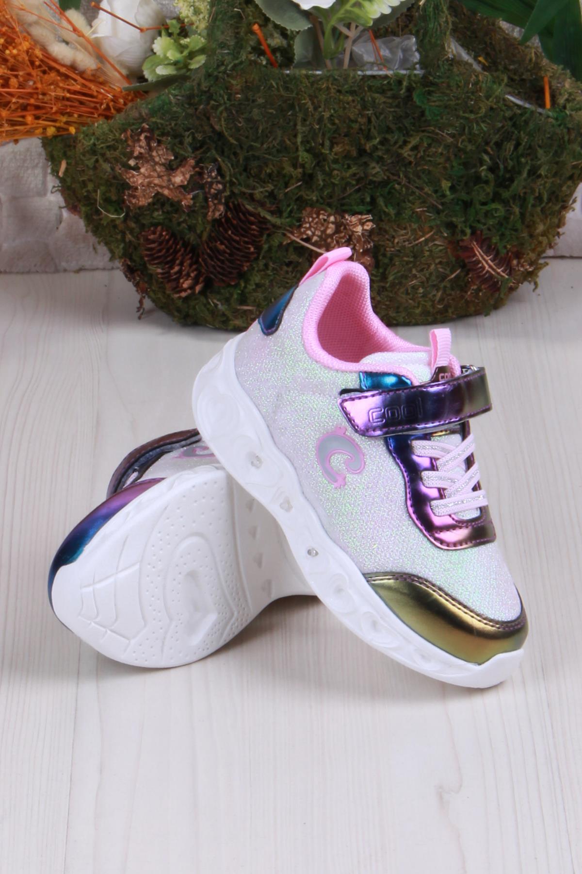 Cool Yuki Rahat Hafif Sneaker Işıklı Kız Çocuk Ayakkabı - Görsel 5