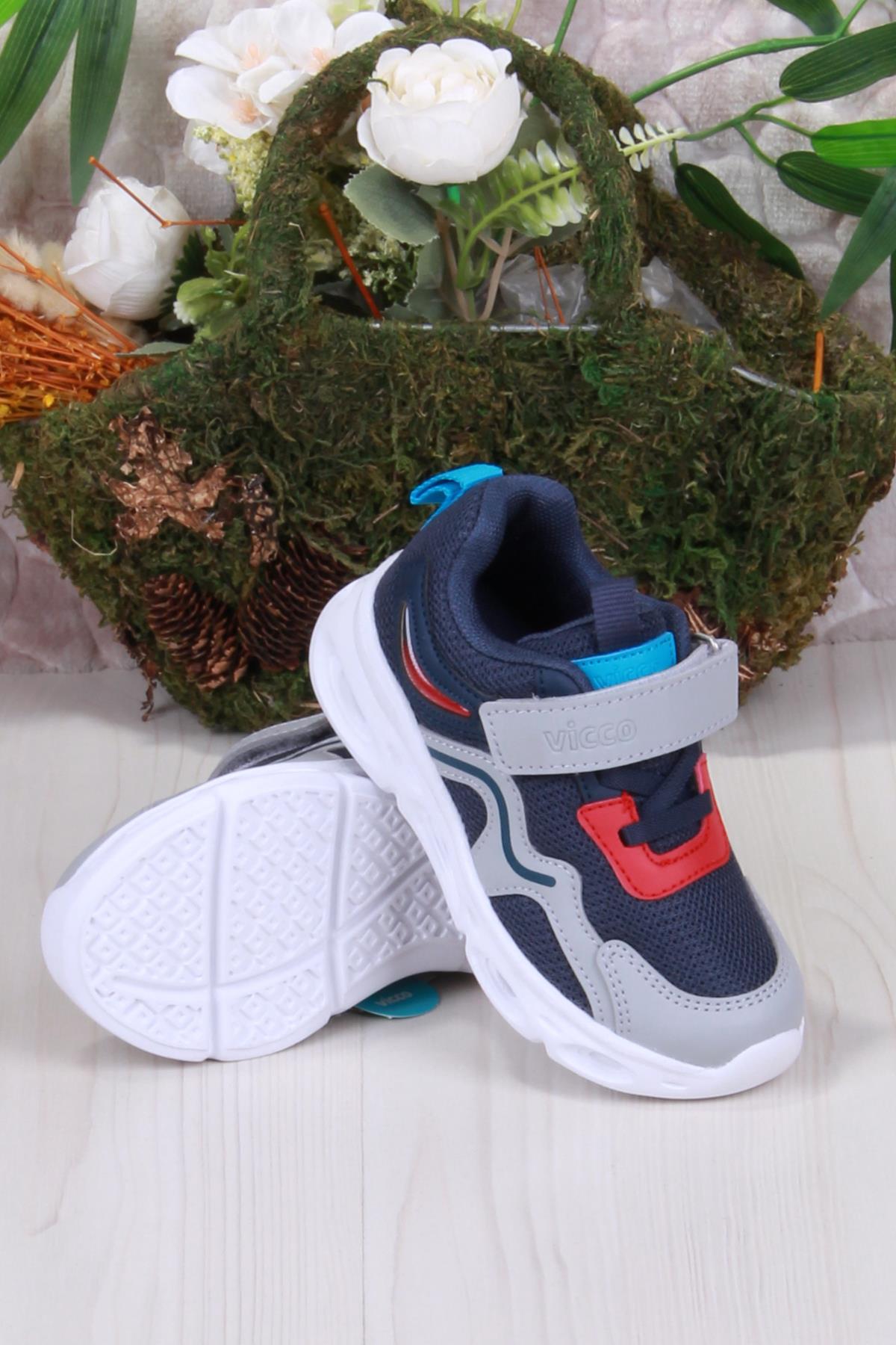 346.B24Y.117 Lacivert Rony Işıklı Erkek Çocuk Ayakkabı - Görsel 4