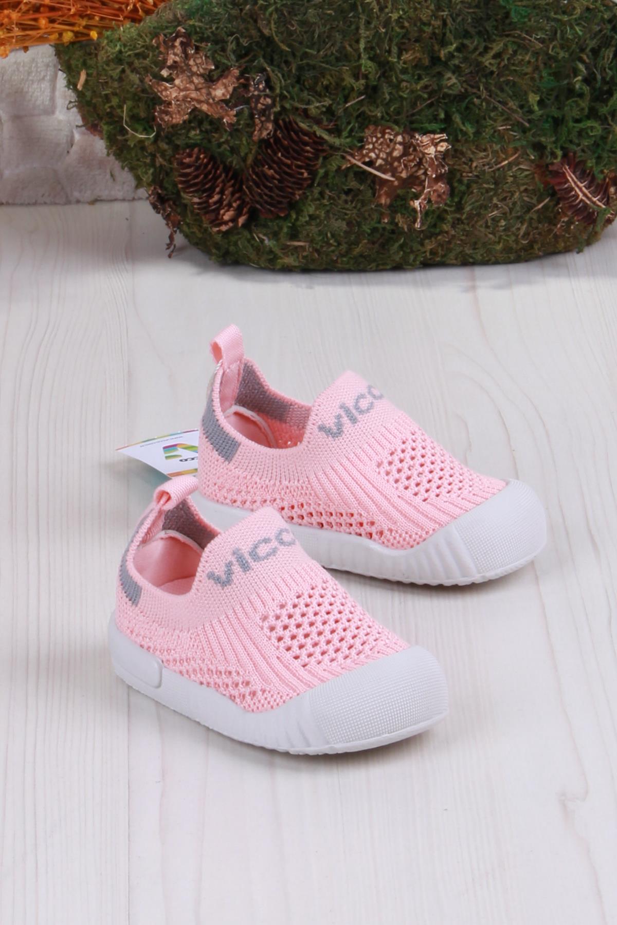 Vicco Vicco Pembe 950.E25Y.237 Pudra Orm Anatomik Kız Çocuk İlk Adım Ayakkabısı Flo'da! Pembe - 2. görsel