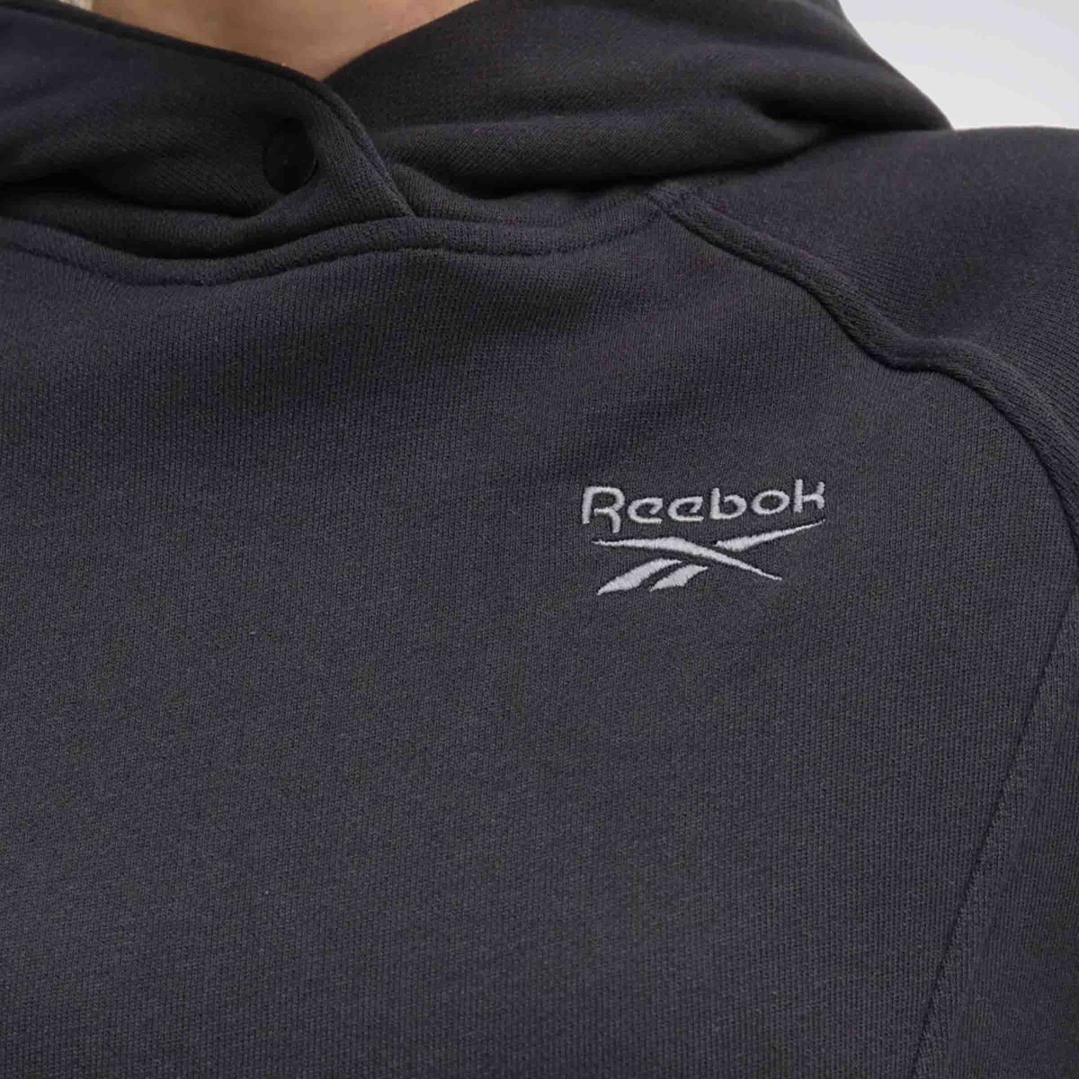 Reebok ICON ELEMENTS FT HOODIE Siyah Kadın Sweatshirt