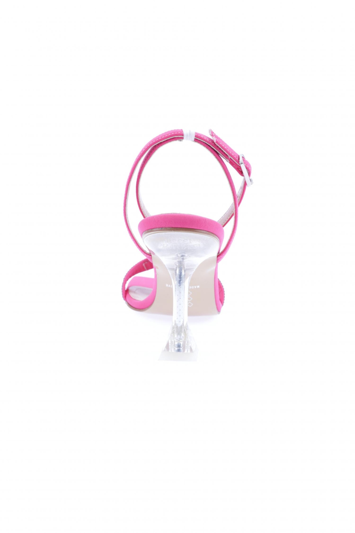 5162-23Y Kadin Burgulu Silver Taşli Bilekten Bağli Topuklu Ayakkabi - Görsel 5