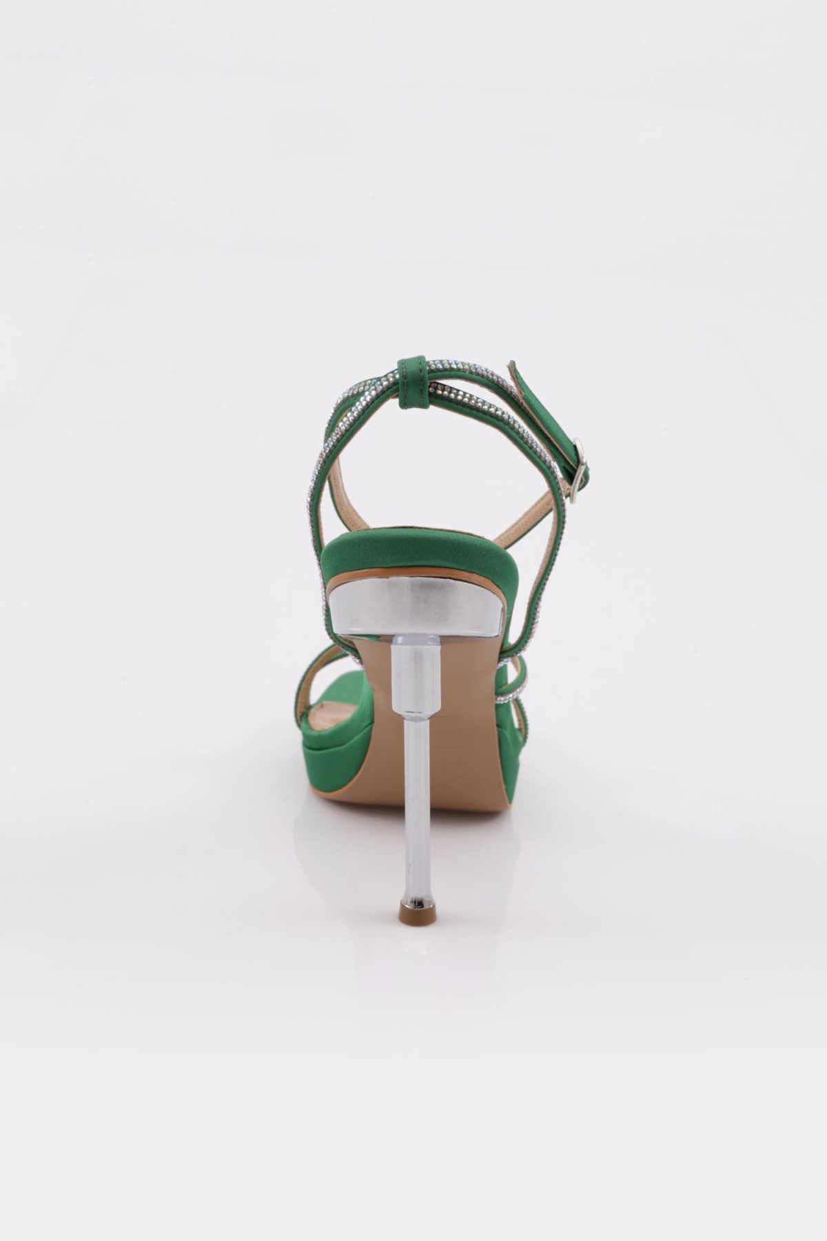 1278 Kadin Taş İp Detayli Topuklu Ayakkabi - Görsel 5