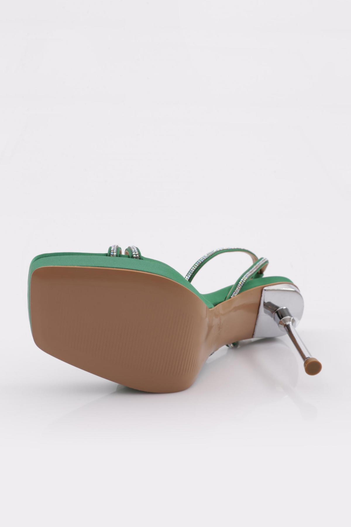 1278 Kadin Taş İp Detayli Topuklu Ayakkabi - Görsel 6