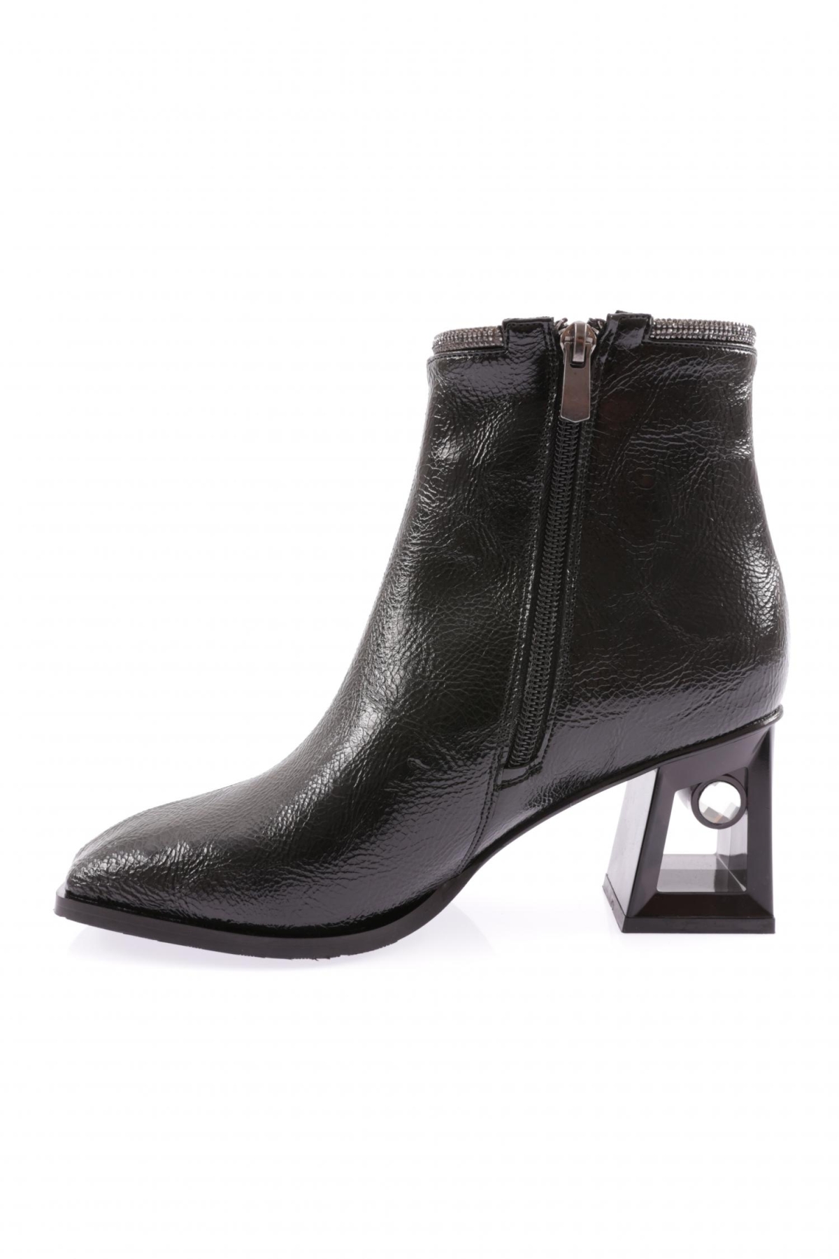 844-22K Kadin Broş Akesuarli Topuklu Bot - Görsel 4