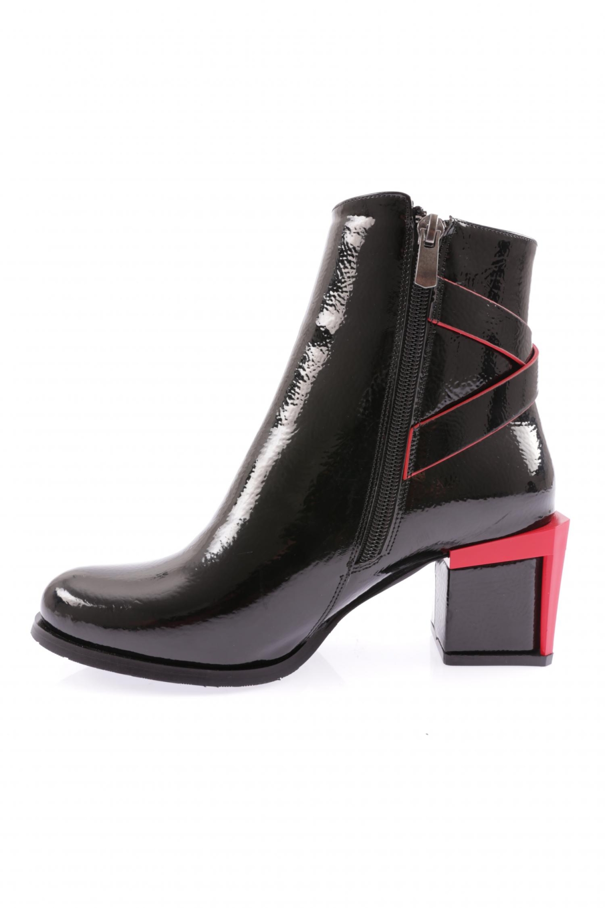 730-22K Kadin Kemer Detayli Topuklu Bot - Görsel 4