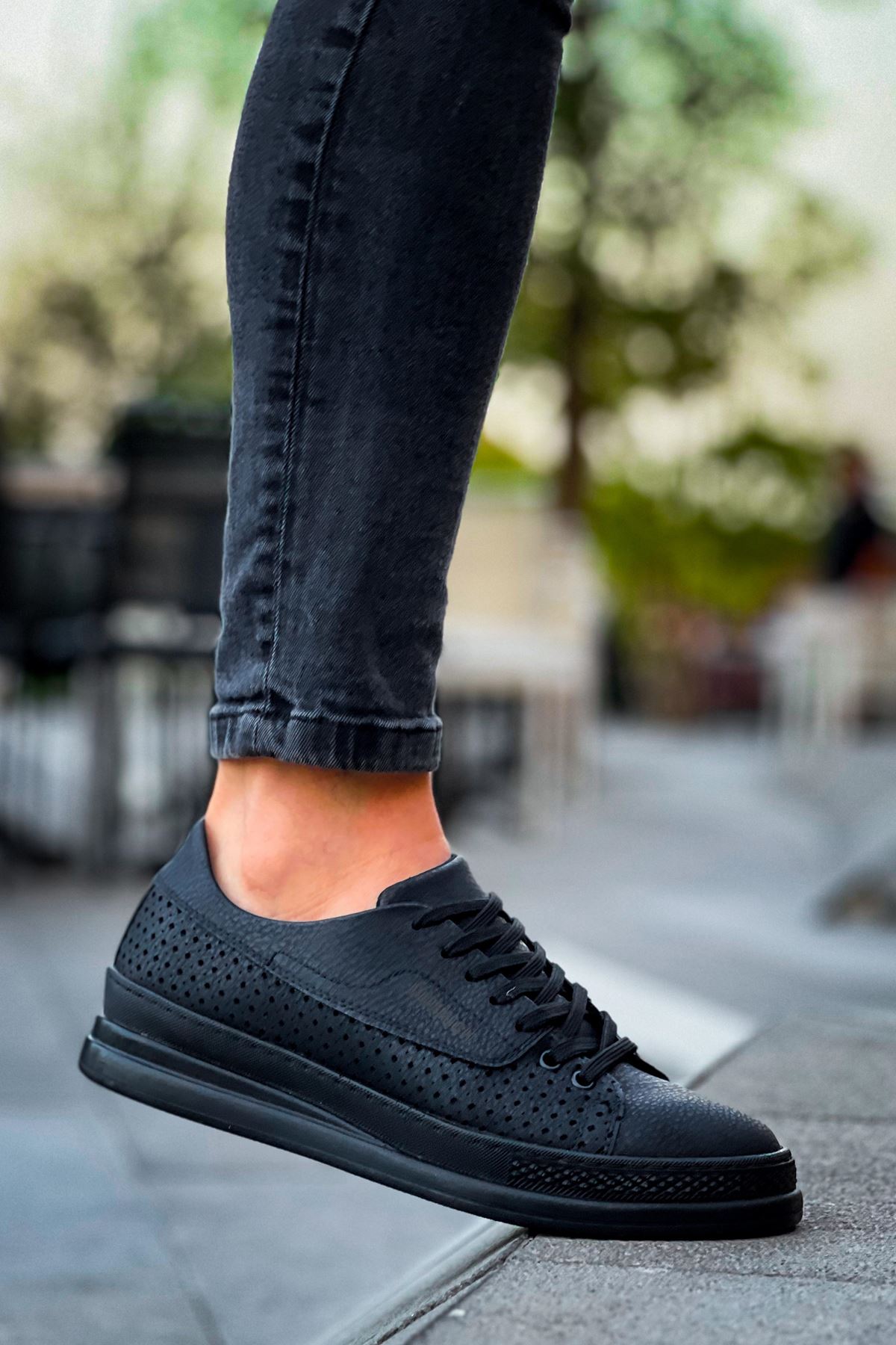 Bağcıklı Erkek Günlük Ayakkabı Siyah - Görsel 3