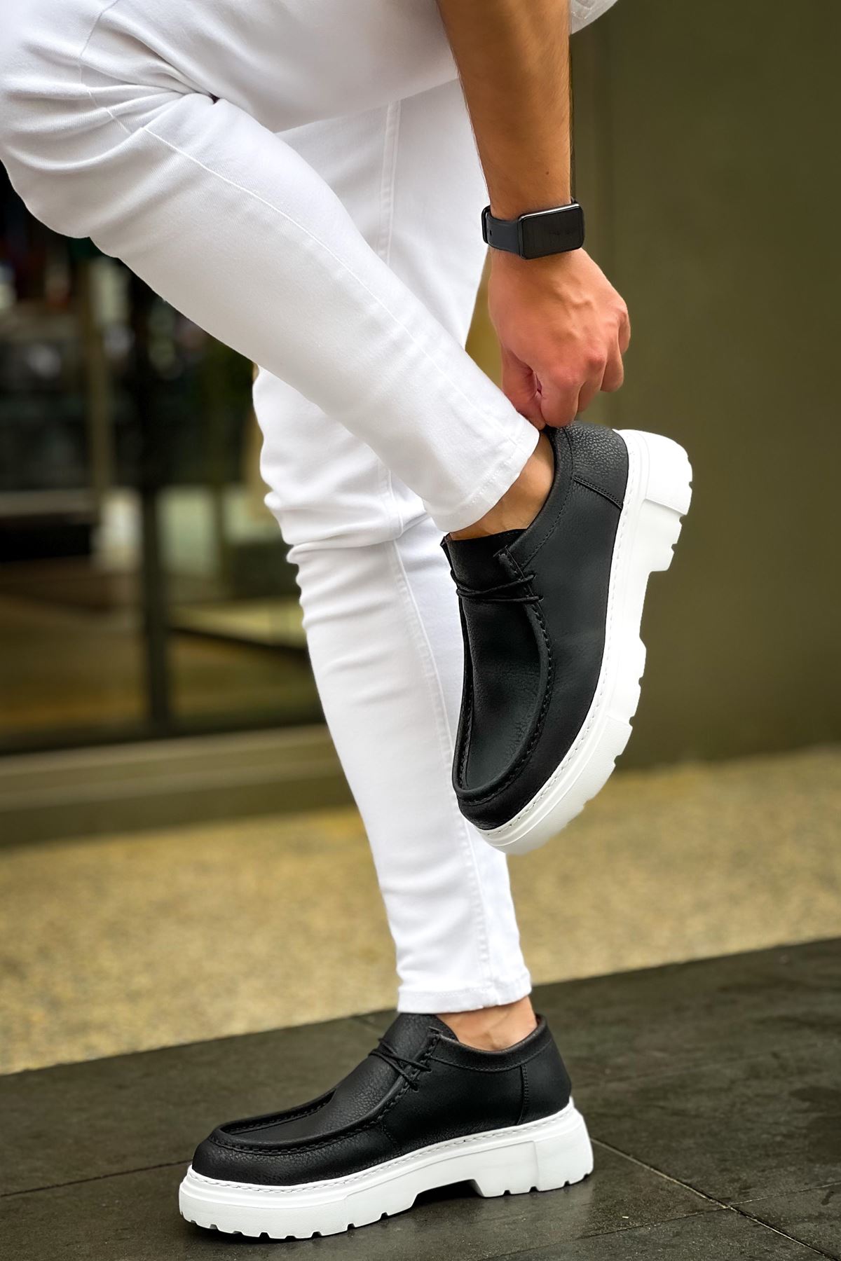 Bağcıklı Erkek Günlük Ayakkabı Siyah - Görsel 5