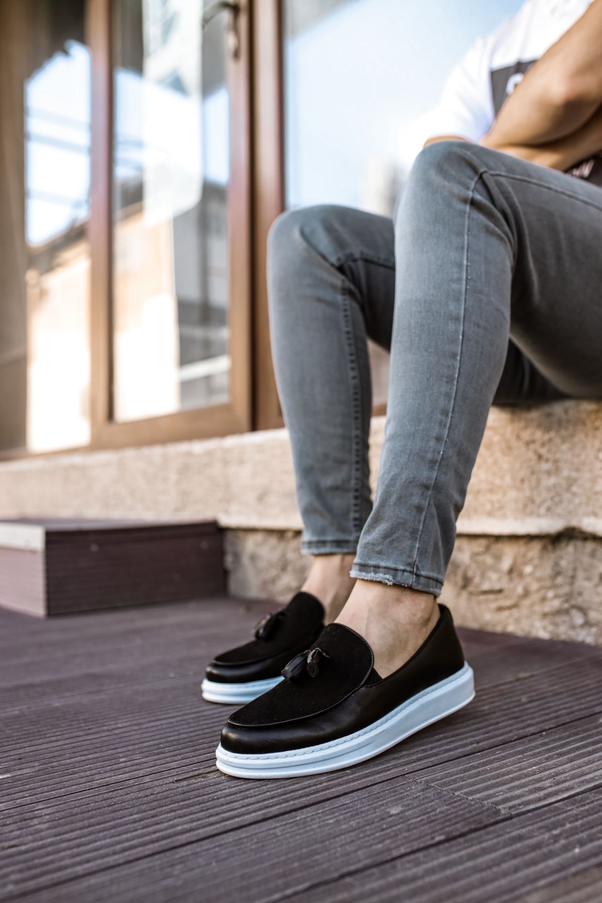 Püsküllü Erkek Günlük Ayakkabı Siyah - Görsel 3