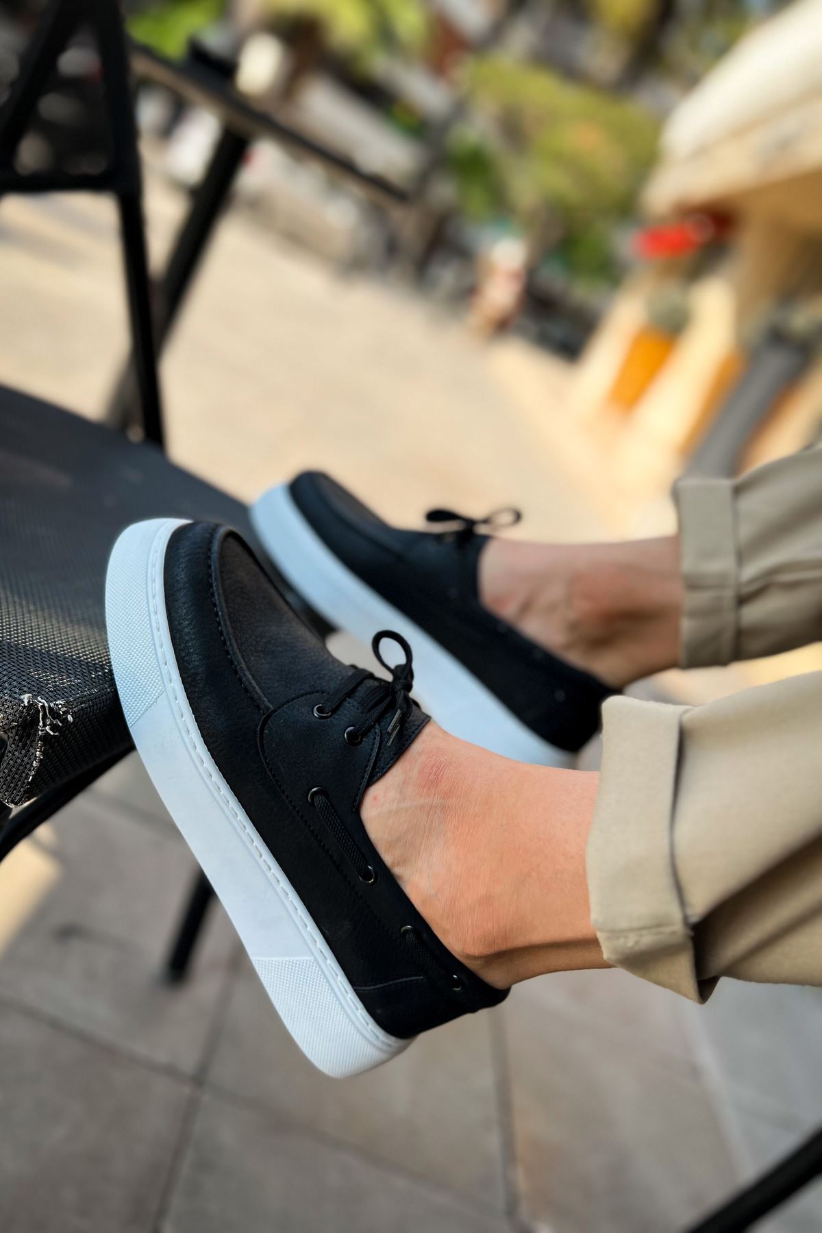 Bağcıklı Erkek Günlük Ayakkabı Siyah - Görsel 5