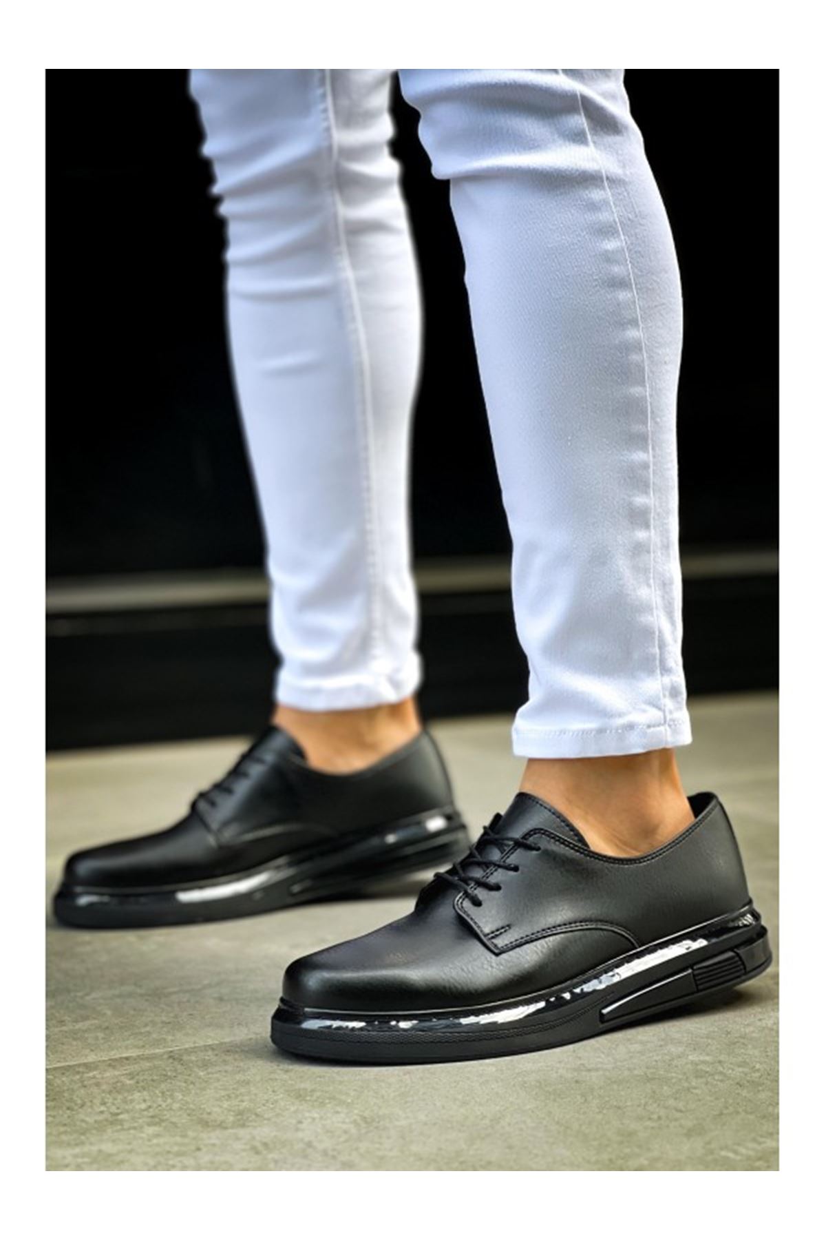 Bağcıklı Erkek Günlük Ayakkabı Siyah - Görsel 2