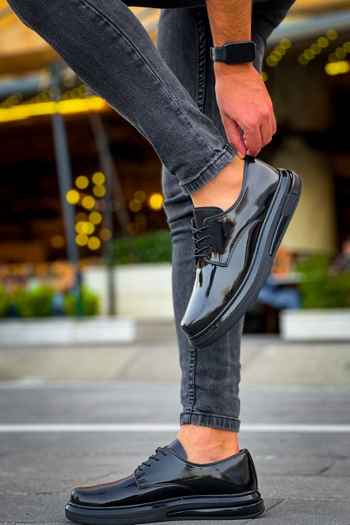 Bağcıklı Erkek Günlük Ayakkabı Siyah - Görsel 3