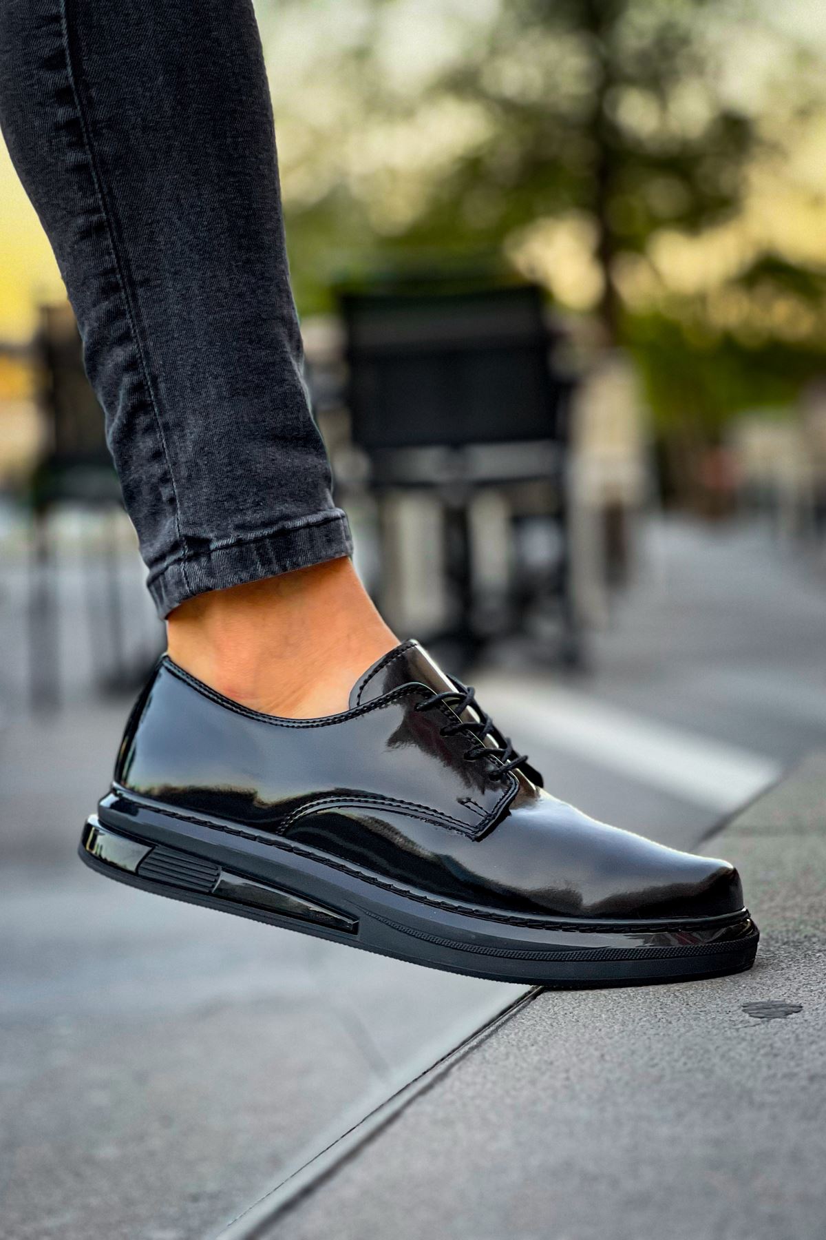 Bağcıklı Erkek Günlük Ayakkabı Siyah - Görsel 4