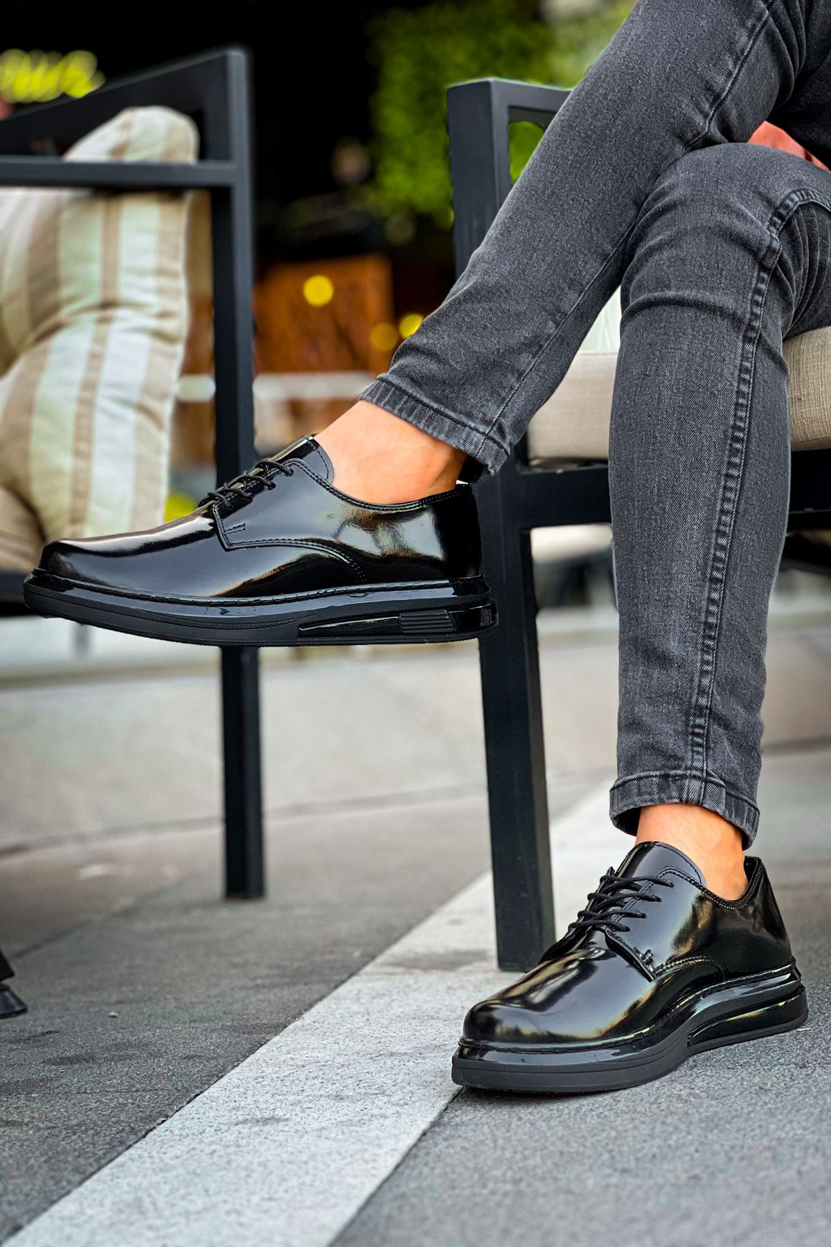 Bağcıklı Erkek Günlük Ayakkabı Siyah - Görsel 5