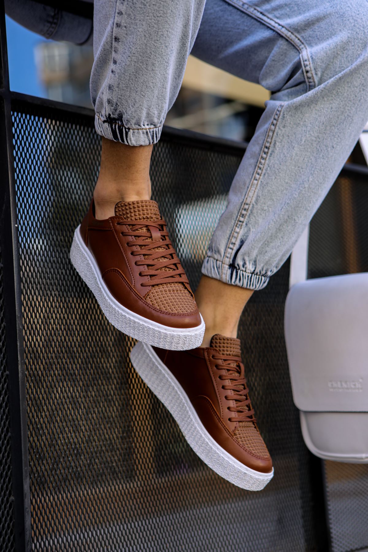 Bağcıklı Erkek Günlük Ayakkabı Taba - Görsel 3