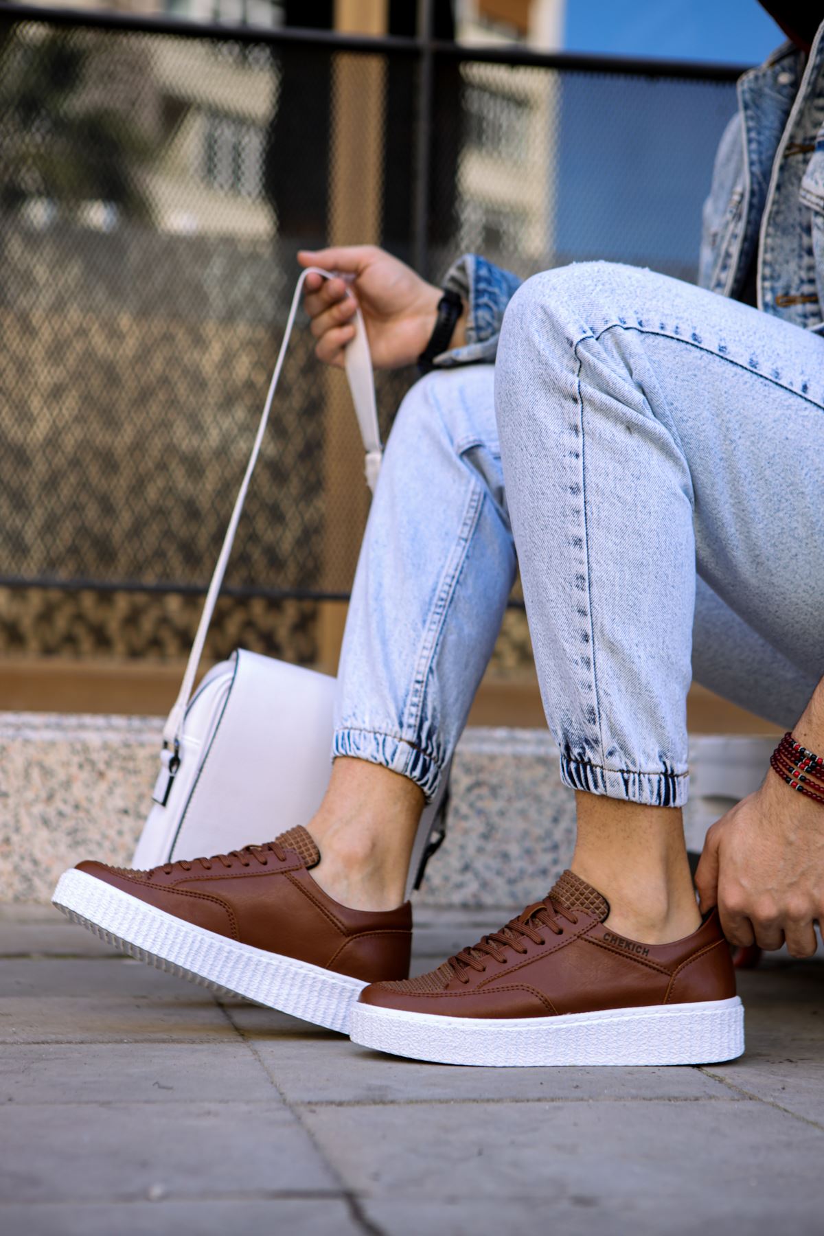 Bağcıklı Erkek Günlük Ayakkabı Taba - Görsel 5