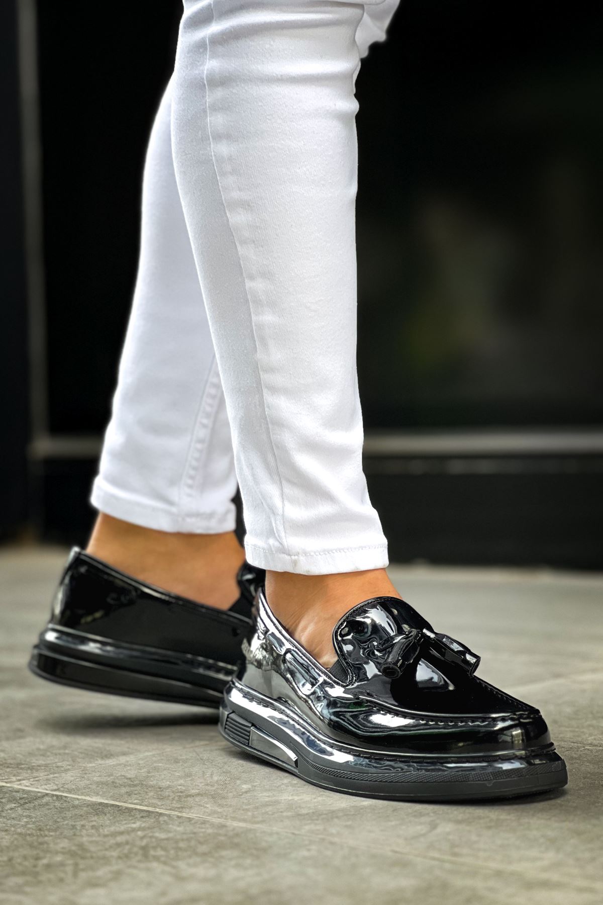 Püsküllü Erkek Günlük Ayakkabı Siyah - Görsel 3