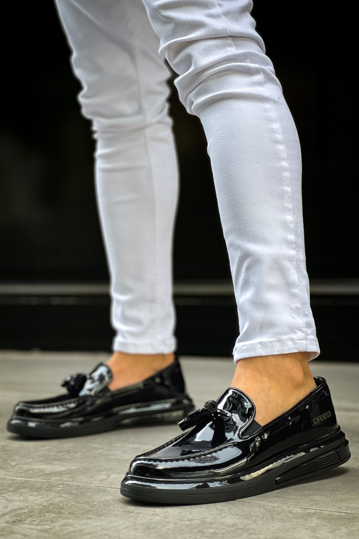 Püsküllü Erkek Günlük Ayakkabı Siyah - Görsel 4