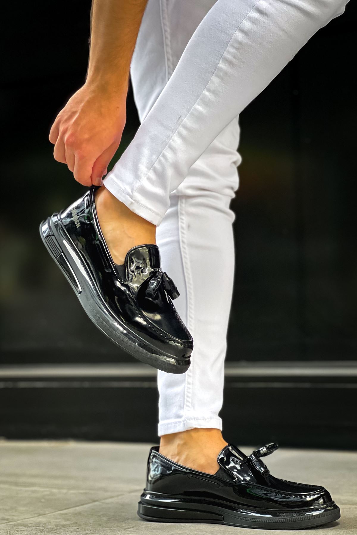 Püsküllü Erkek Günlük Ayakkabı Siyah - Görsel 5