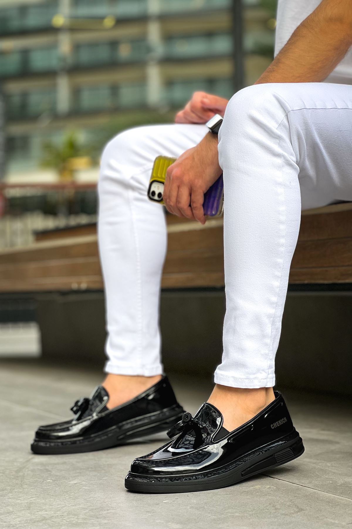 Püsküllü Erkek Günlük Ayakkabı Siyah - Görsel 6