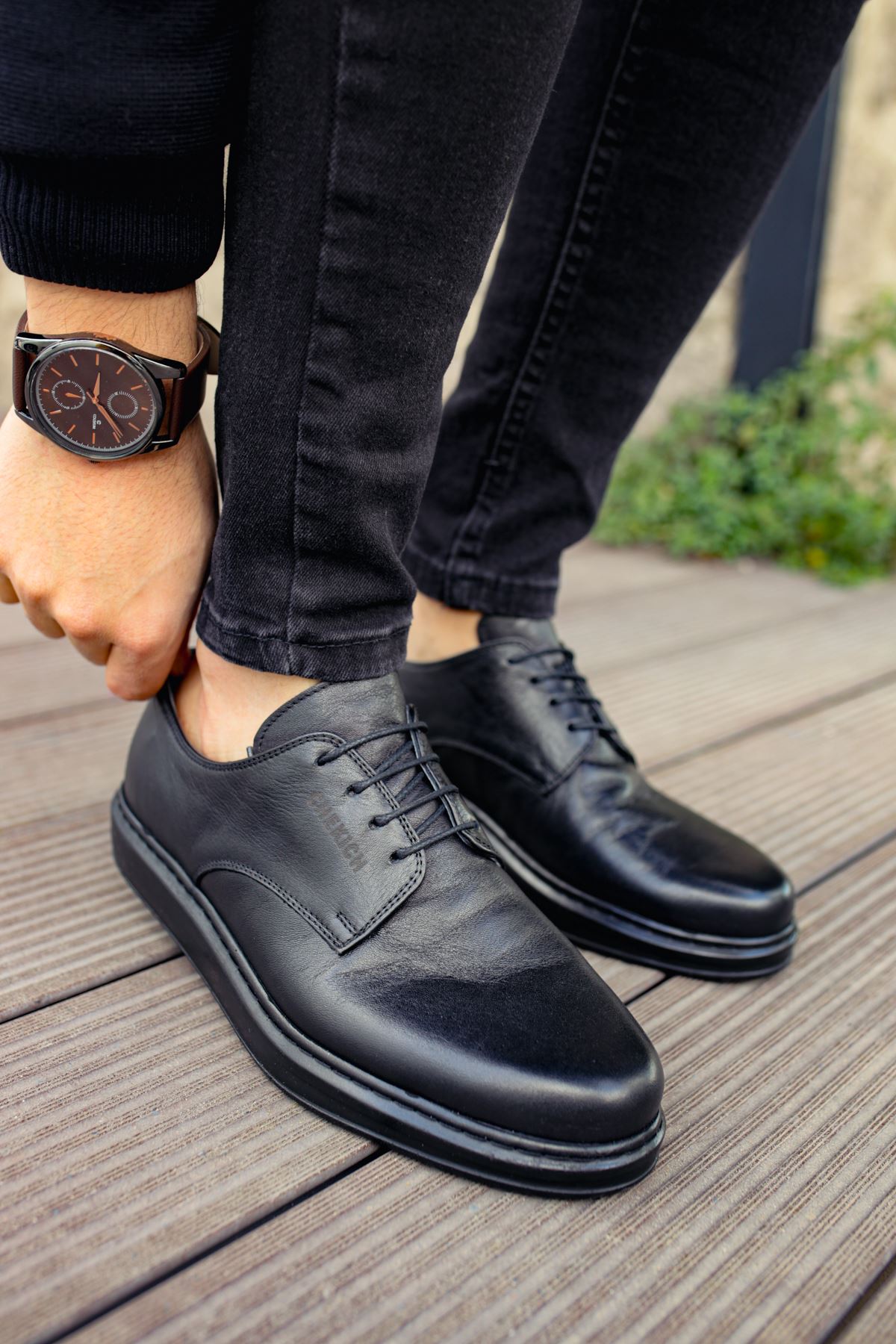 Bağcıklı Erkek Günlük Ayakkabı Siyah - Görsel 4
