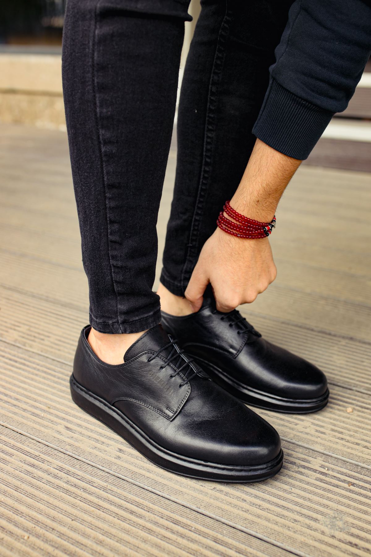Bağcıklı Erkek Günlük Ayakkabı Siyah - Görsel 6
