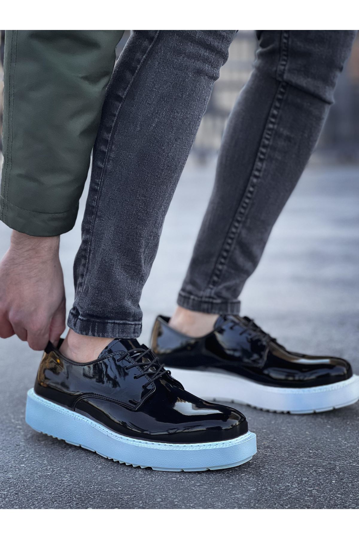 Bağcıklı Erkek Günlük Ayakkabı Siyah - Görsel 2