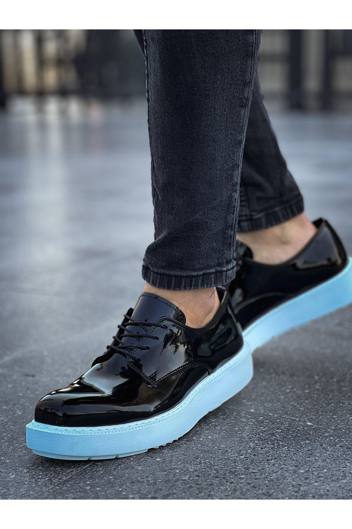 Bağcıklı Erkek Günlük Ayakkabı Siyah - Görsel 4