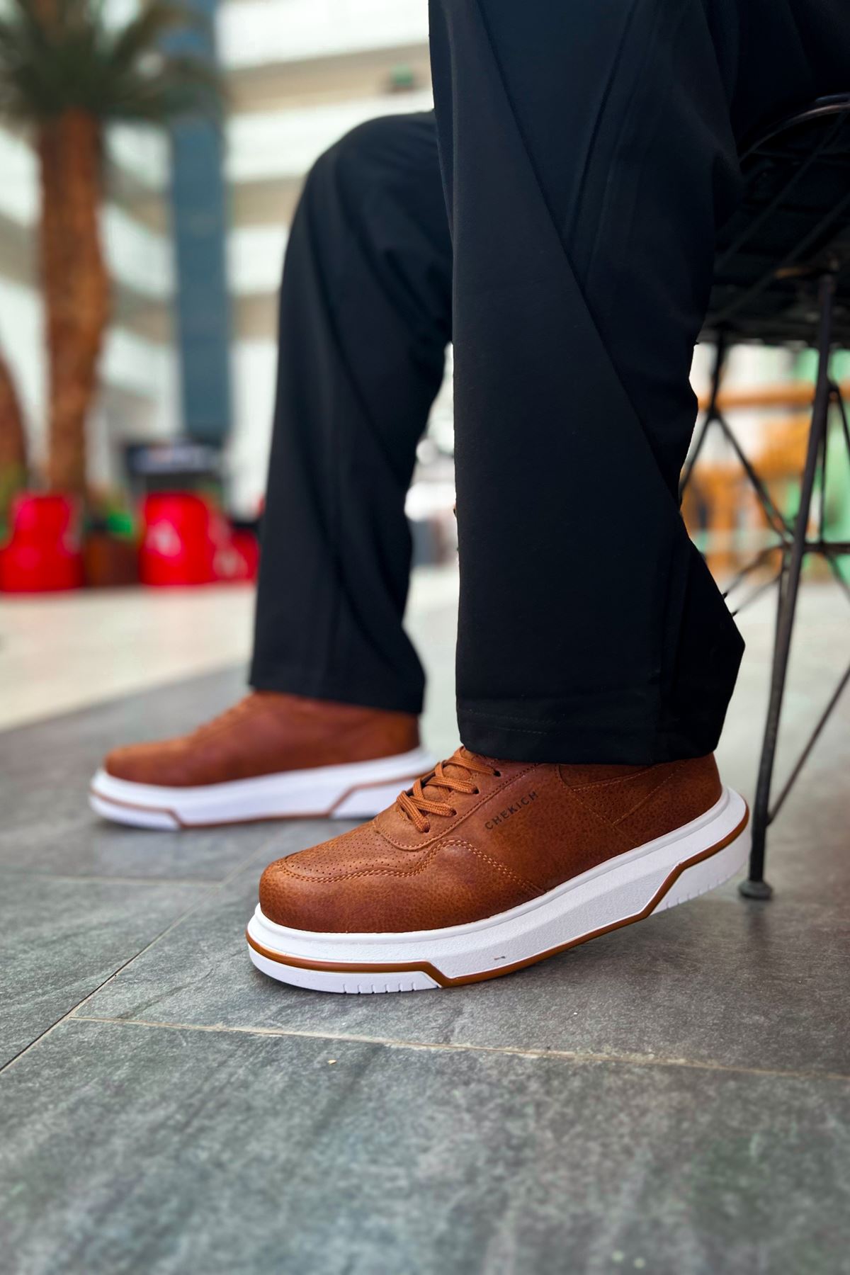 Bağcıklı Erkek Günlük Ayakkabı Taba - Görsel 2