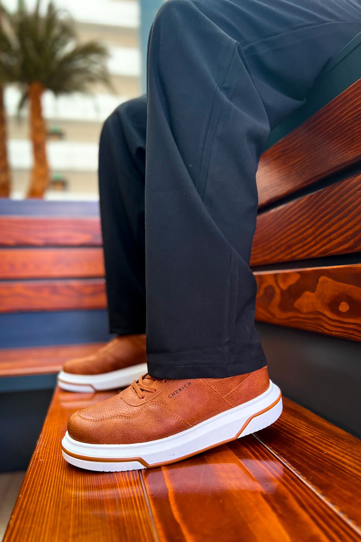 Bağcıklı Erkek Günlük Ayakkabı Taba - Görsel 4