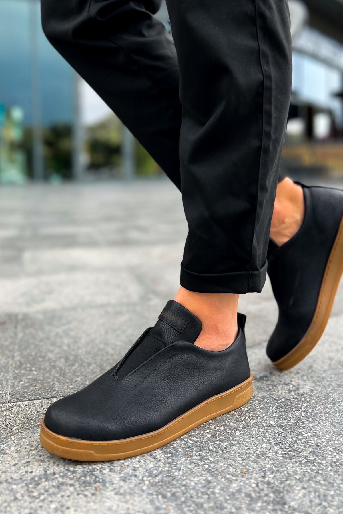 Düz Erkek Günlük Ayakkabı Siyah - Görsel 4