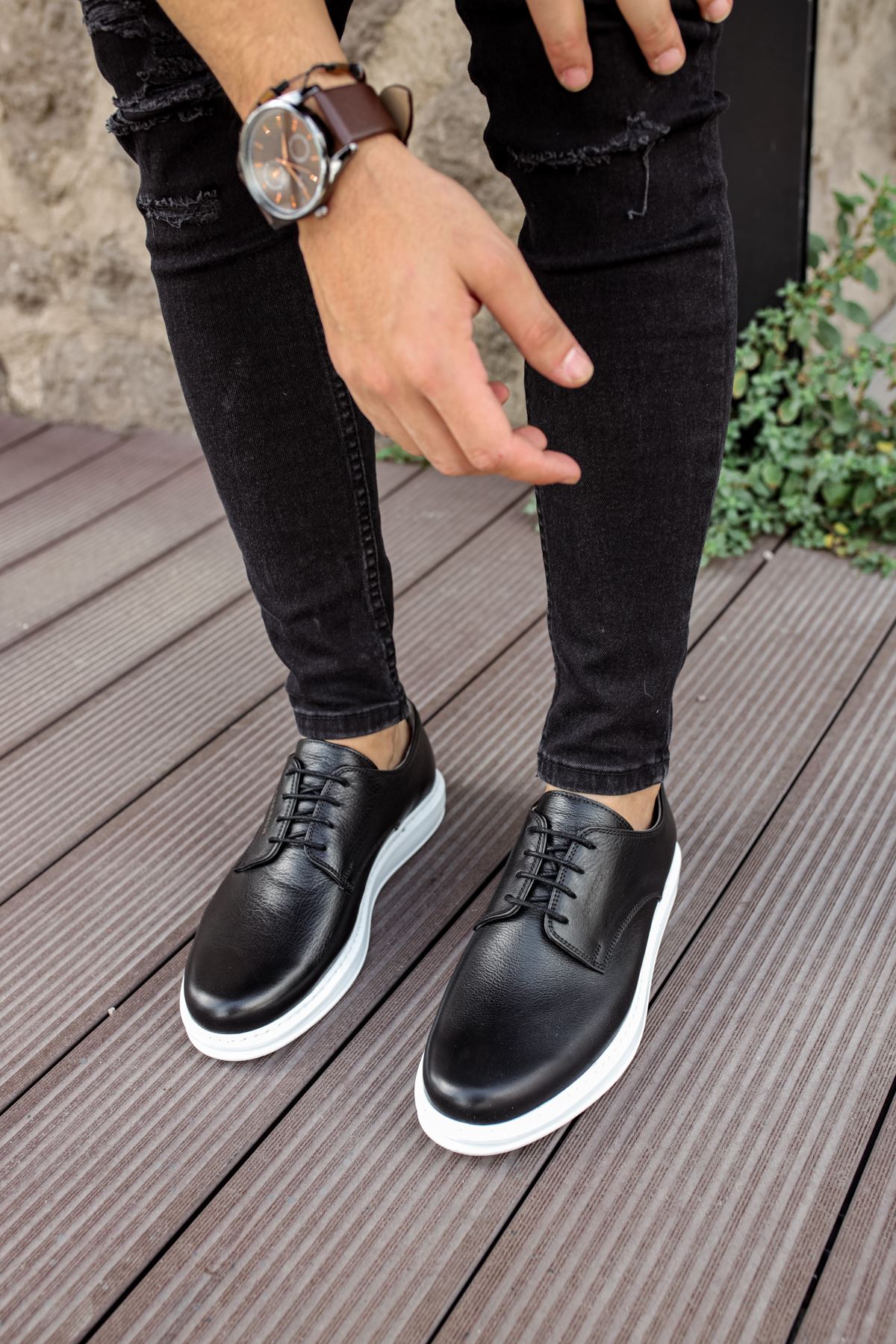 Bağcıklı Erkek Günlük Ayakkabı Siyah - Görsel 3