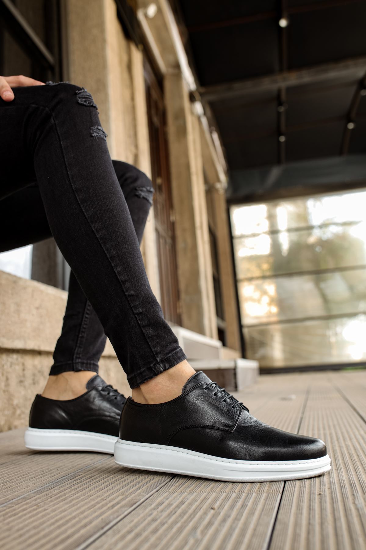 Bağcıklı Erkek Günlük Ayakkabı Siyah - Görsel 5