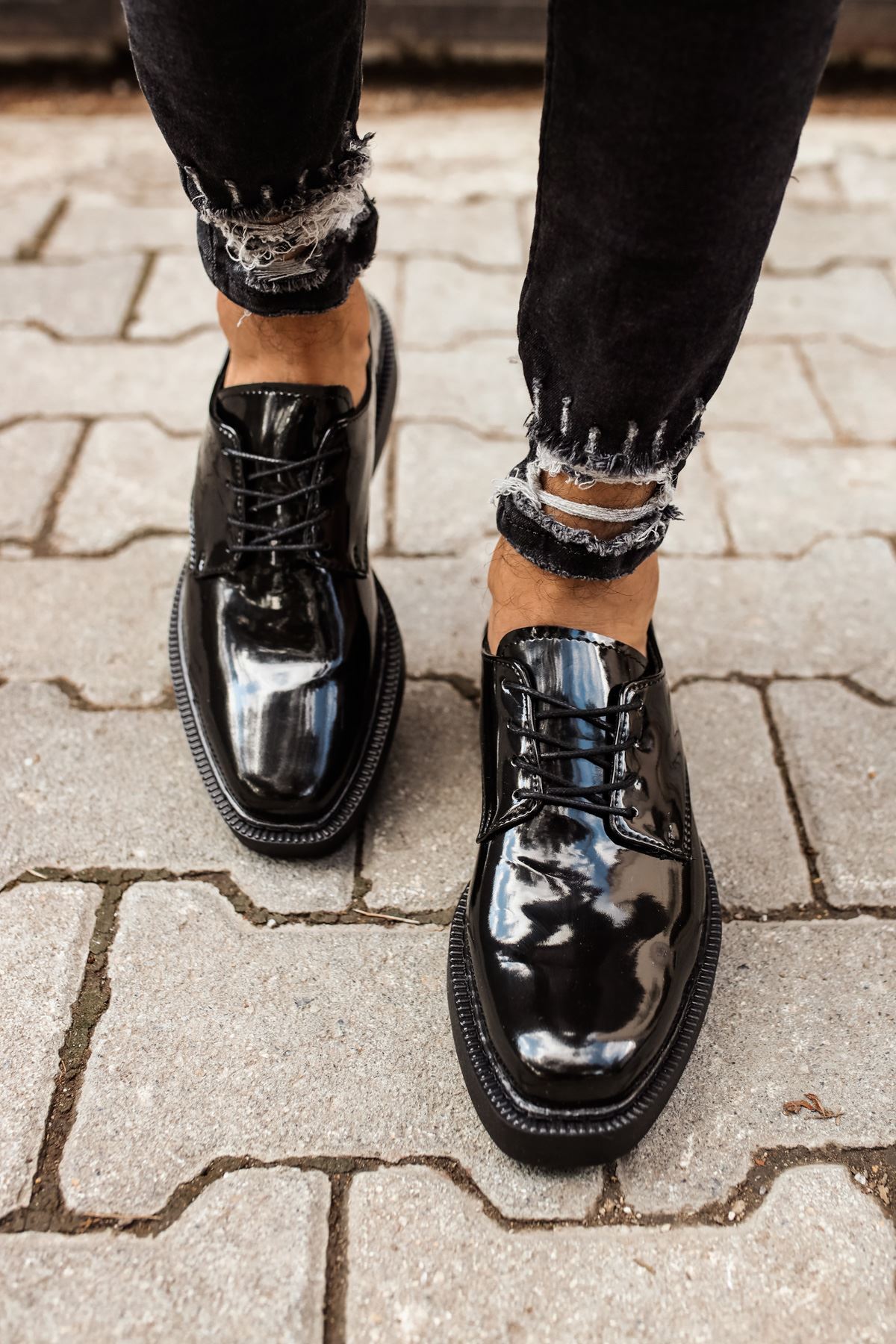 Bağcıklı Erkek Günlük Ayakkabı Siyah - Görsel 4