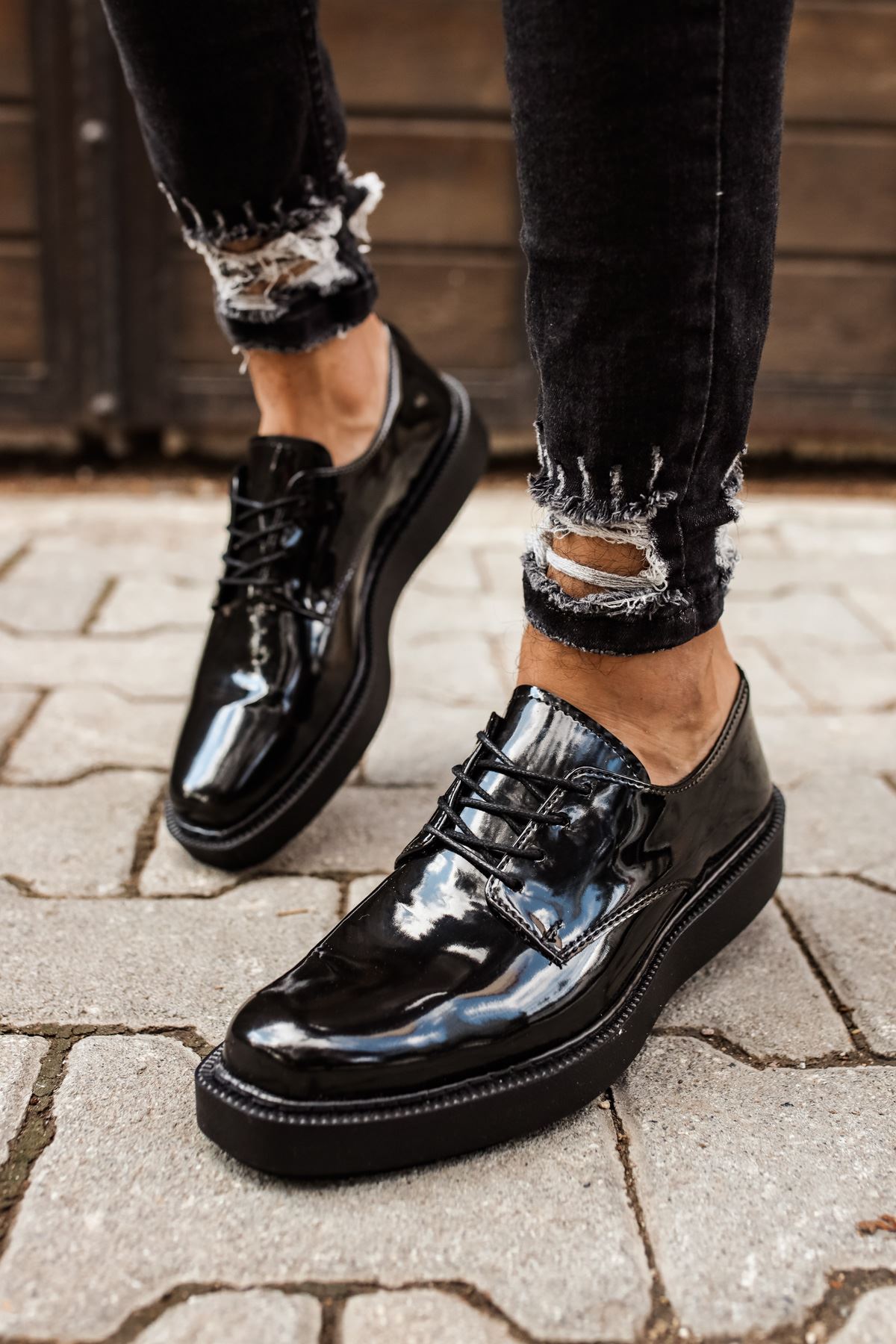 Bağcıklı Erkek Günlük Ayakkabı Siyah - Görsel 5