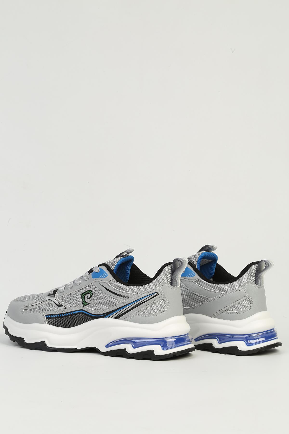 Gri Erkek Spor Ayakkabı İTHAL PCI-11349 - Görsel 4