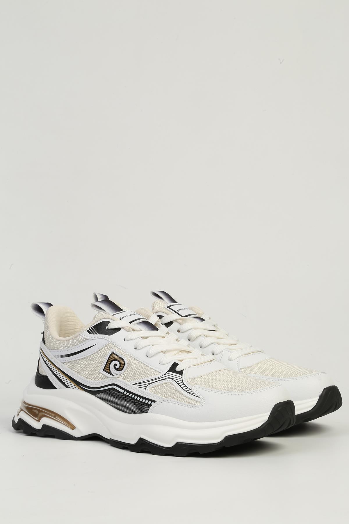 Beyaz Siyah Erkek Spor Ayakkabı İTHAL PCI-11349 - Görsel 3