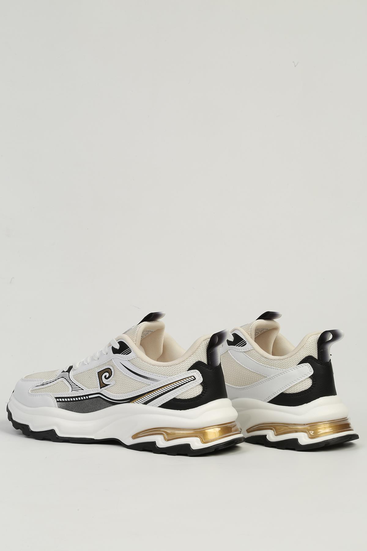 Beyaz Siyah Erkek Spor Ayakkabı İTHAL PCI-11349 - Görsel 4