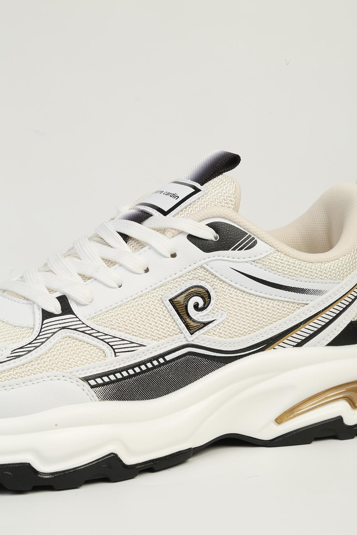 Beyaz Siyah Erkek Spor Ayakkabı İTHAL PCI-11349 - Görsel 5