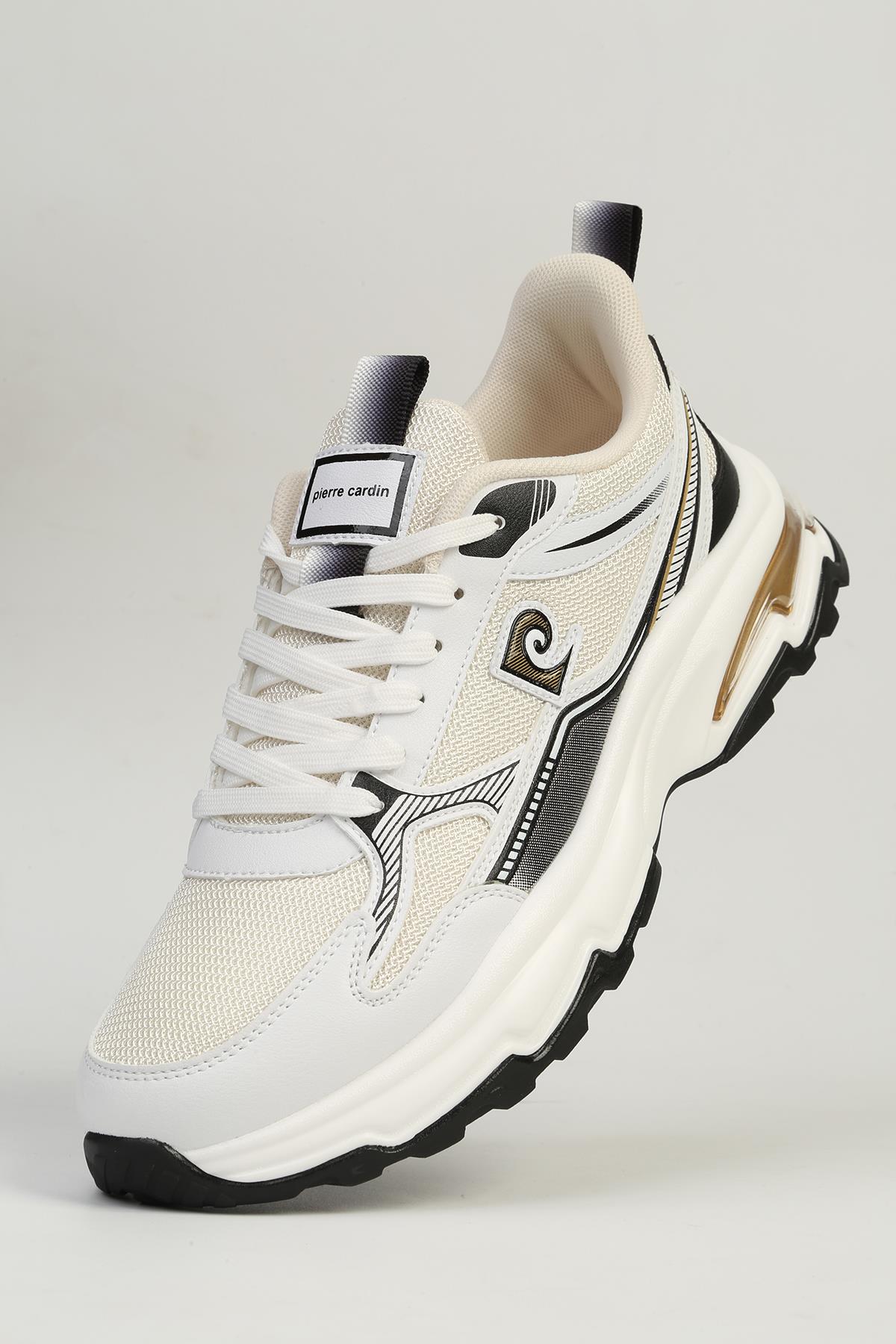 Beyaz Siyah Erkek Spor Ayakkabı İTHAL PCI-11349 - Görsel 6