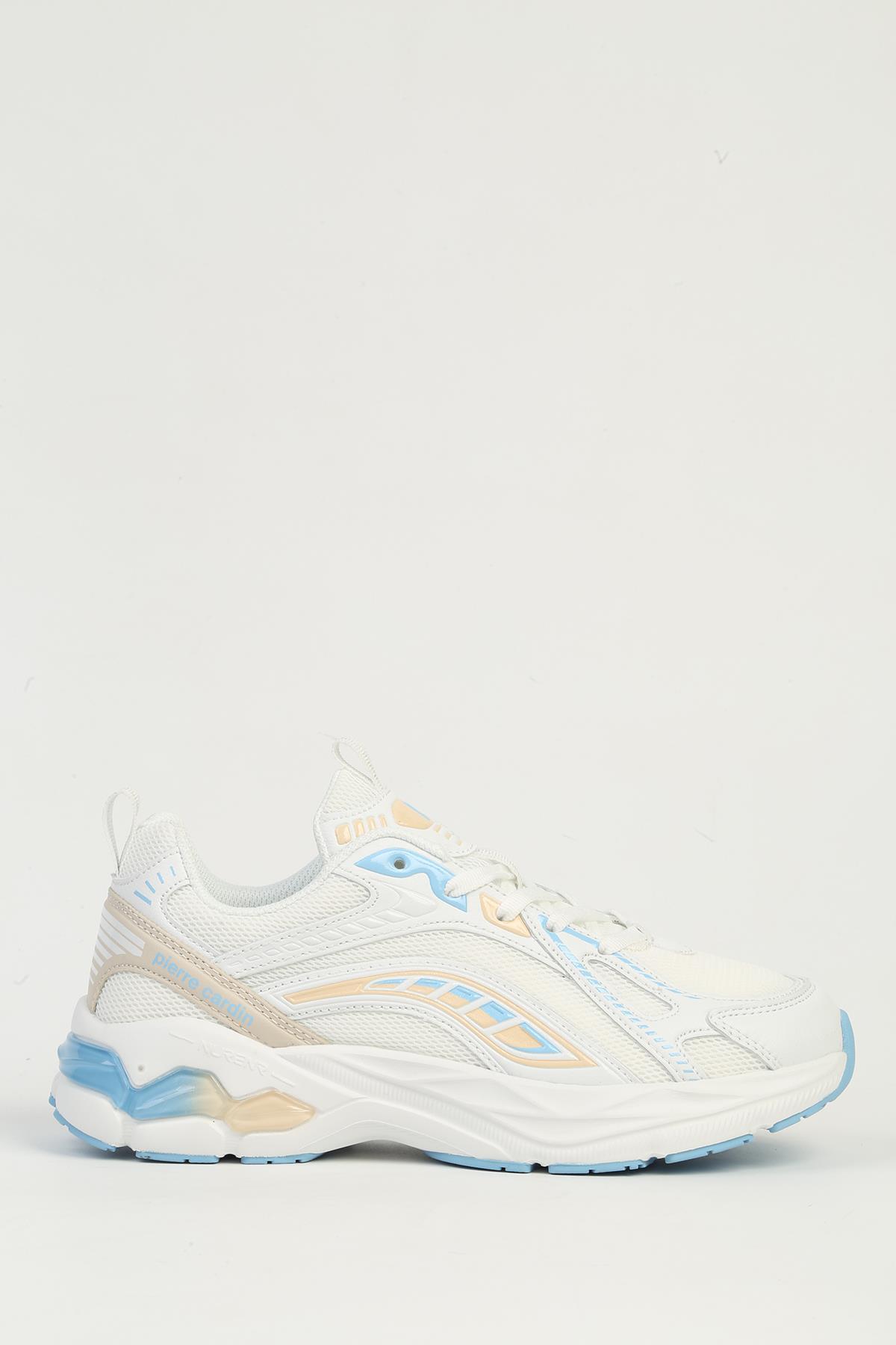 Beyaz Mavi Kadın Spor Ayakkabı İTHAL PCI-11369 - Görsel 2