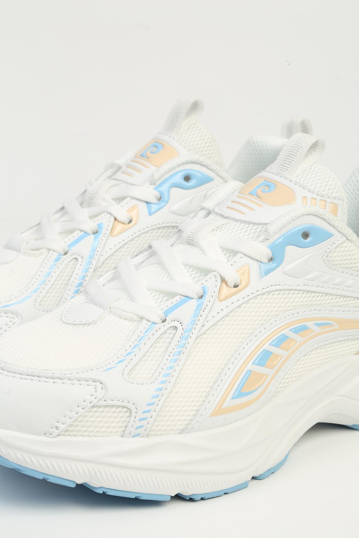 Beyaz Mavi Kadın Spor Ayakkabı İTHAL PCI-11369 - Görsel 3