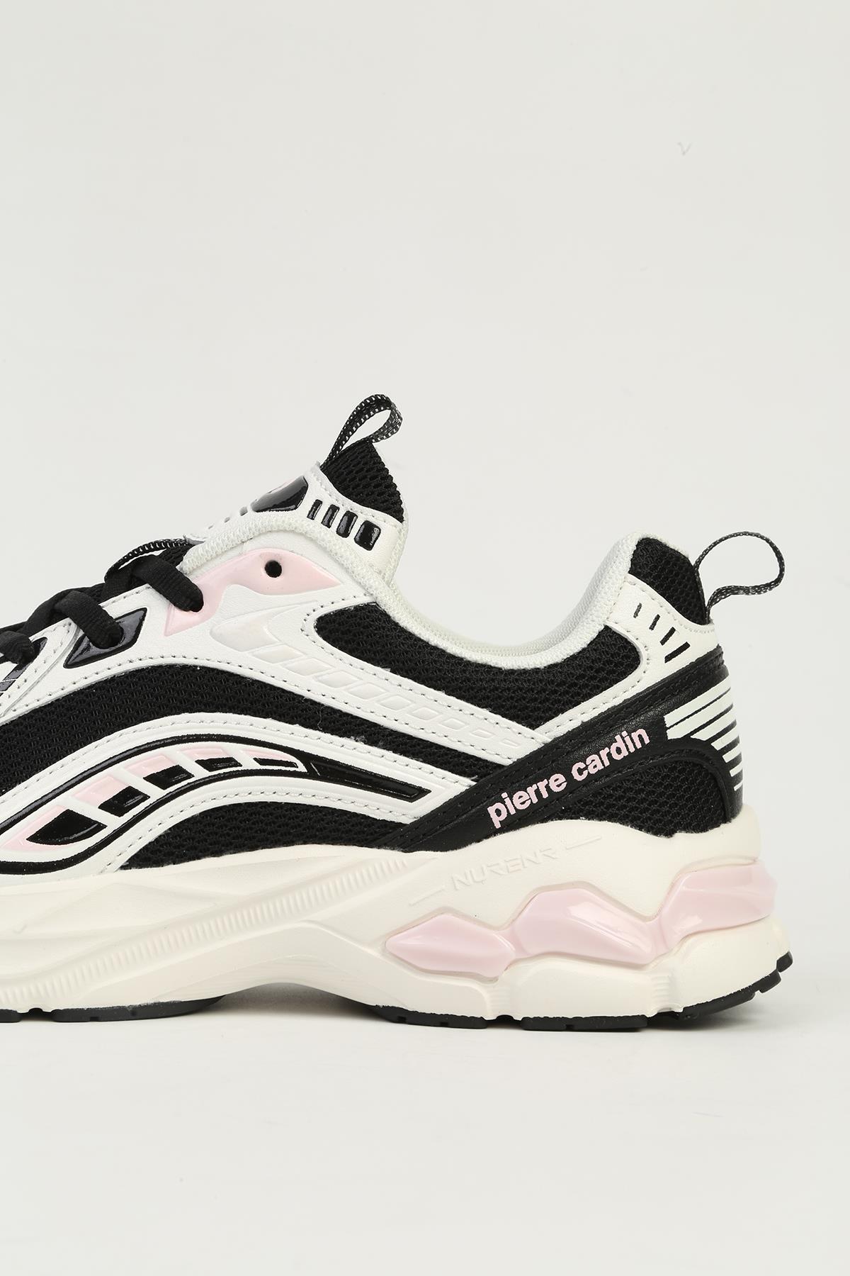 Beyaz Siyah Kadın Spor Ayakkabı İTHAL PCI-11369 - Görsel 3