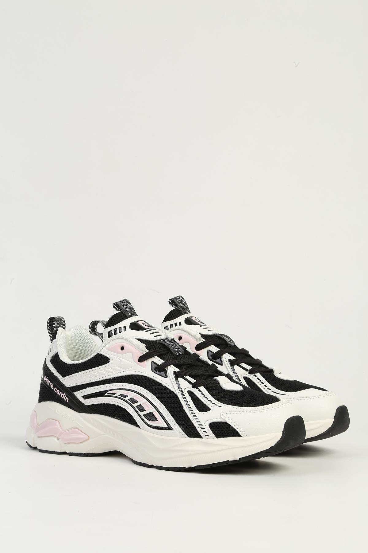 Beyaz Siyah Kadın Spor Ayakkabı İTHAL PCI-11369 - Görsel 4