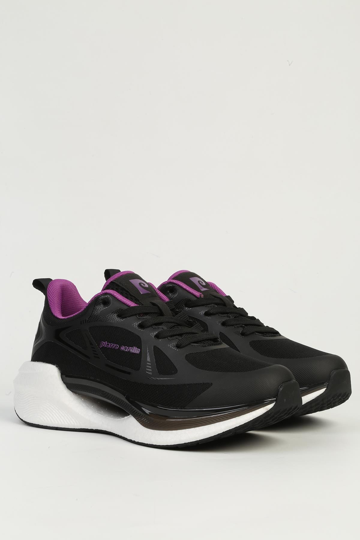 Siyah Beyaz Kadın Spor Ayakkabı İTHAL PCI-11352 - Görsel 3