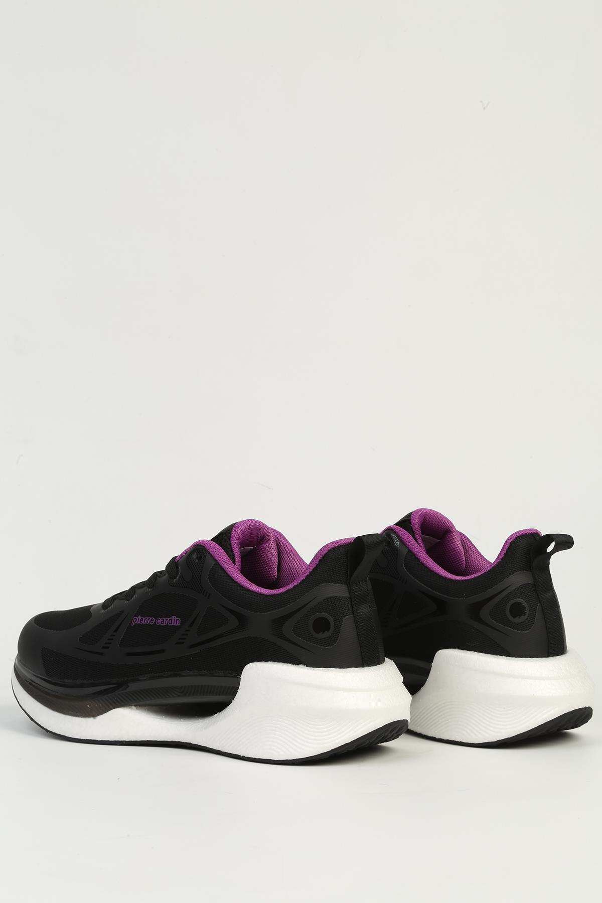 Siyah Beyaz Kadın Spor Ayakkabı İTHAL PCI-11352 - Görsel 4