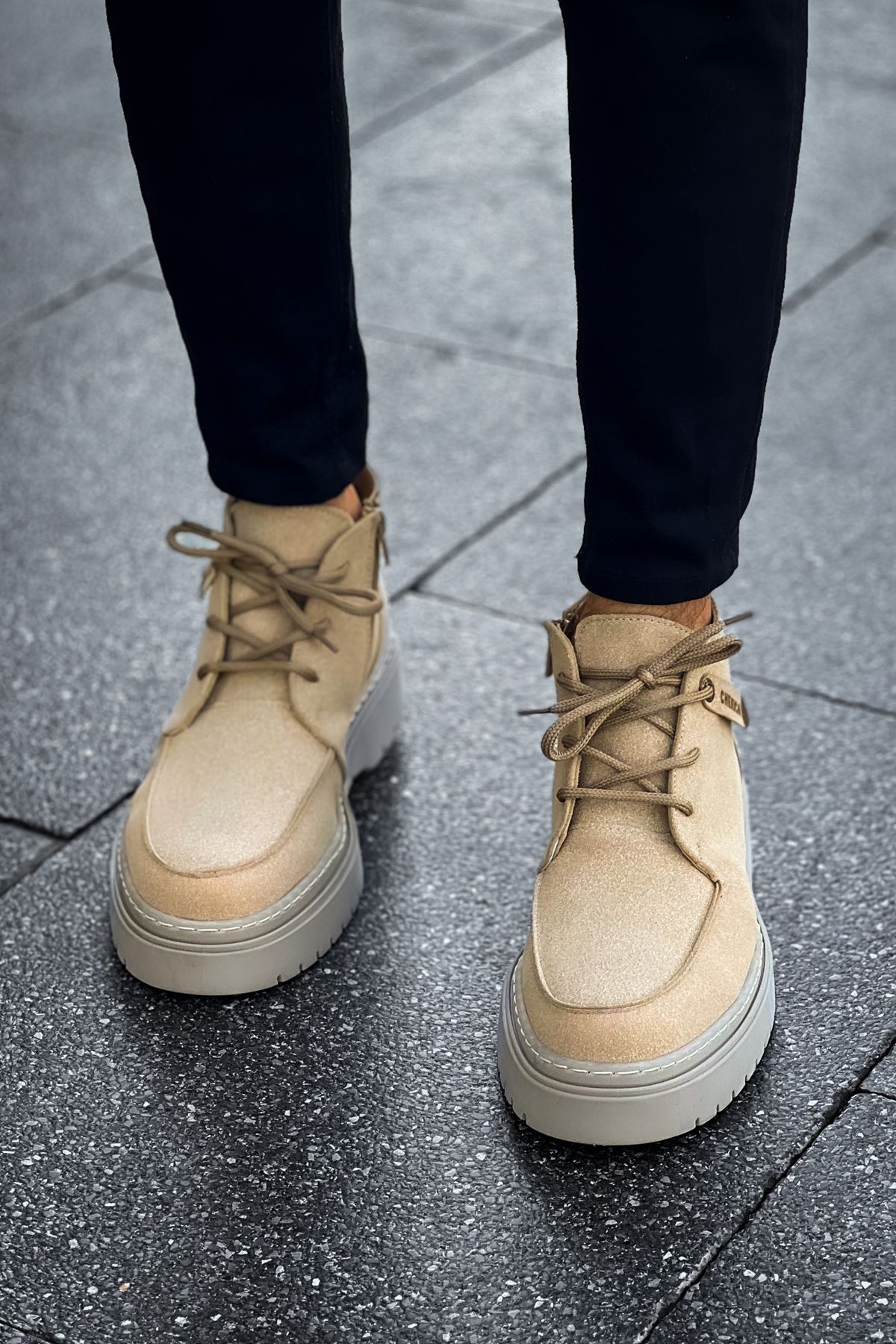 Bağcıklı Erkek Worker Bot Kum - Görsel 3