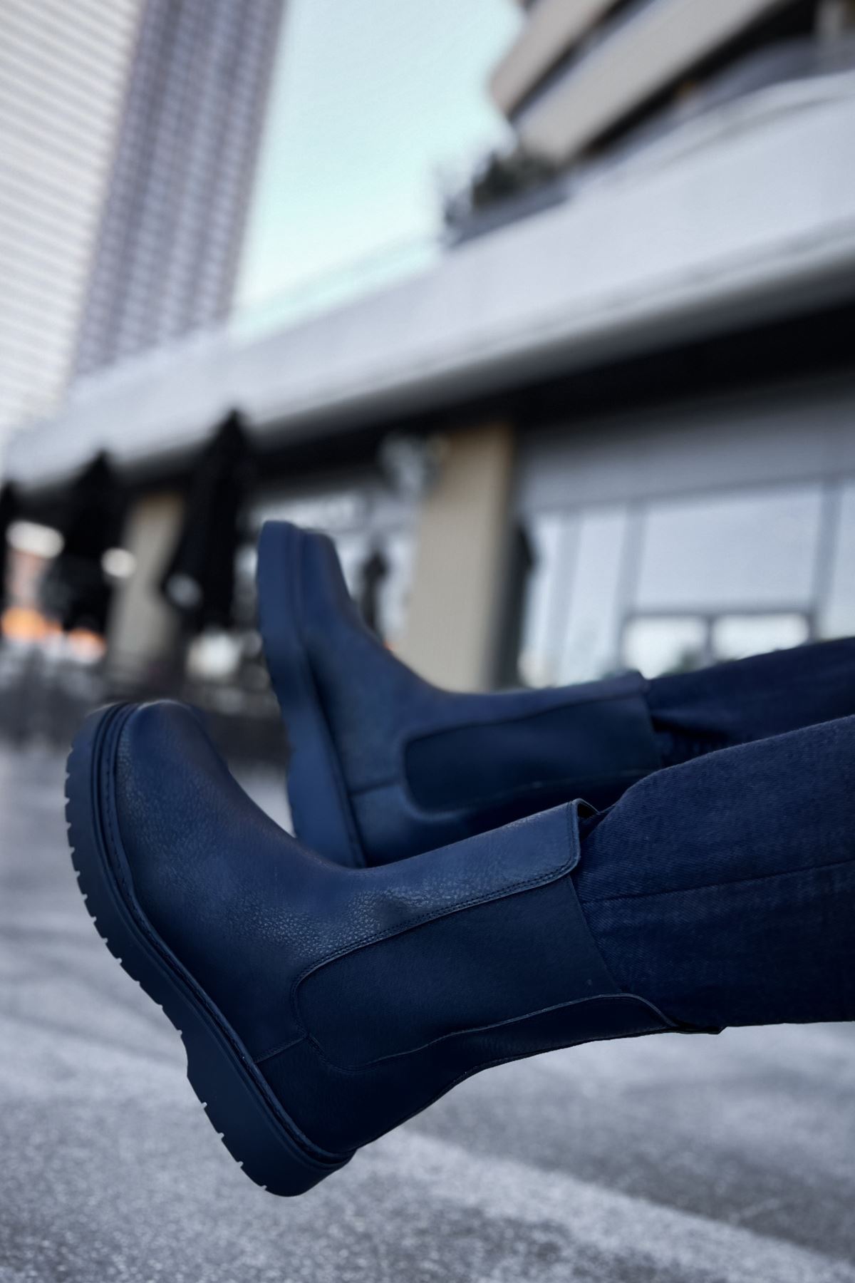 Lastikli Erkek Chelsea Bot Siyah - Görsel 4