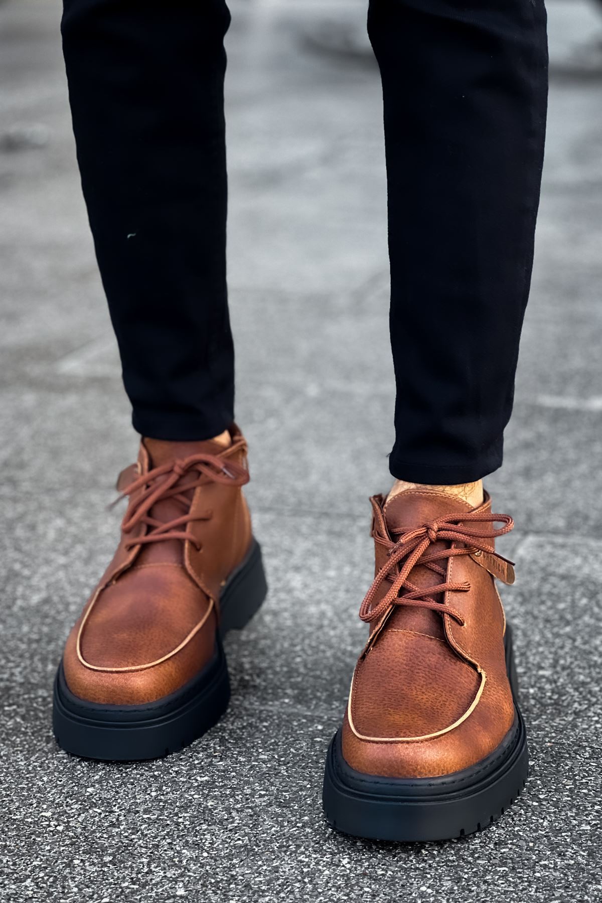 Bağcıklı Erkek Worker Bot Taba - Görsel 3