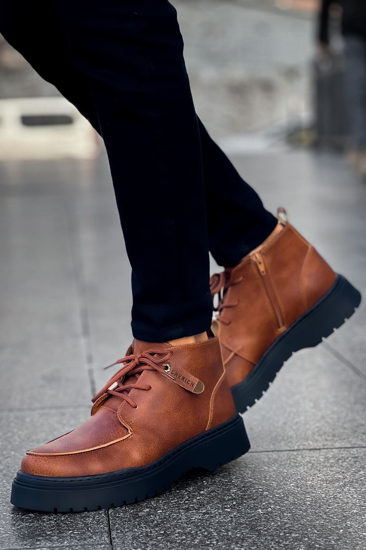 Bağcıklı Erkek Worker Bot Taba - Görsel 4